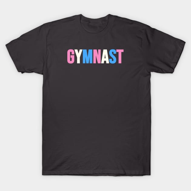 GYMNAST (Trans flag colors) T-Shirt by Half In Half Out Podcast